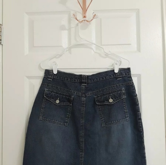 GLORIA VANDERBILT MINI BLUE JEAN SKIRT SIZE 12 - Picture 3 of 4